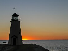 LAKE HEFNER LIGHTHOUSE by Brent Babcock