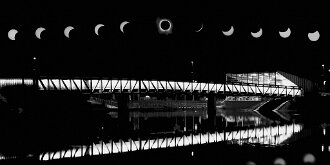 ECLIPSE OVER THE BRIDGE